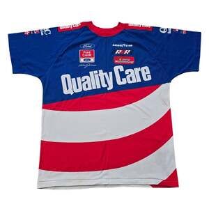Vintage Chase Race Wear Dale Jarrett Quality Care Sponsor NASCAR Shirt USA